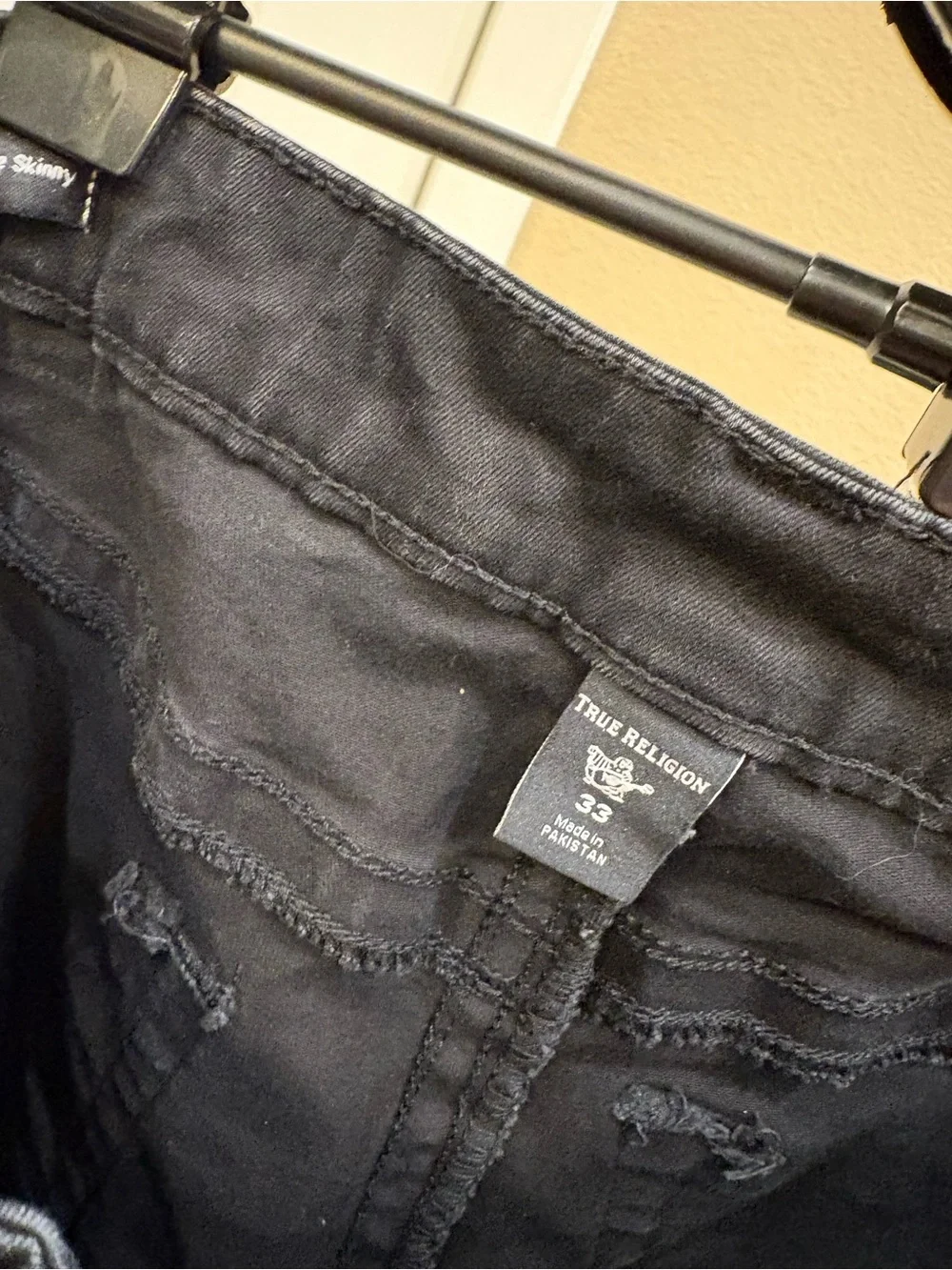 True Religion Men’s Black Skinny Jeans